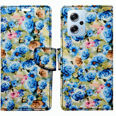 Realgo Flip Cover for Redmi K50i 5G(Blue, Pack of: 1)