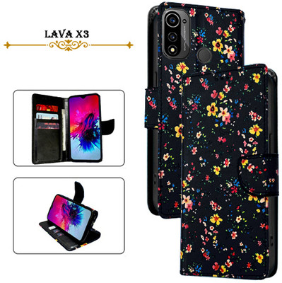 Cutemart Flip Cover for Lava X3(Black, Pack of: 1)