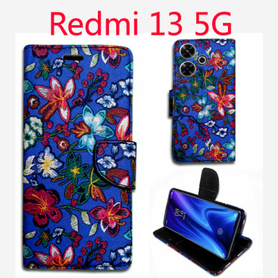 Toklot Flip Cover for Redmi 13 5G(Blue, Pack of: 1)