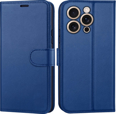 PikTrue Flip Cover for Apple IPhone 16 Pro Max(Blue, Dual Protection, Pack of: 1)