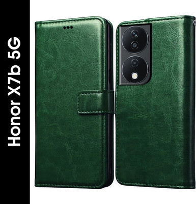 Casotec Flip Cover for Honor X7b 5G(Green, Pack of: 1)