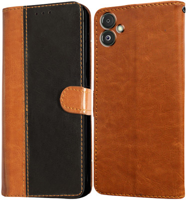 Flipkart SmartBuy Flip Cover for Samsung Galaxy F14 5G(Brown, Pack of: 1)