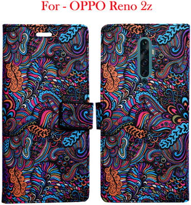Toklot Flip Cover for OPPO Reno 2z(Purple, Pack of: 1)