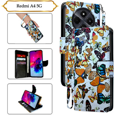 PARGO Flip Cover for Redmi A4 5G(White, Pack of: 1)