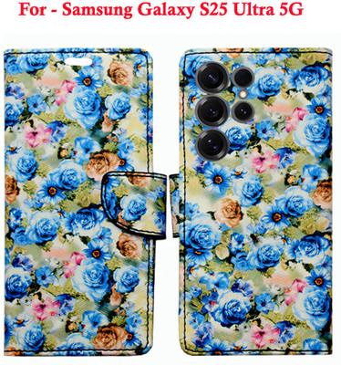 Toklot Flip Cover for Samsung Galaxy S25 Ultra 5G(Blue, Pack of: 1)