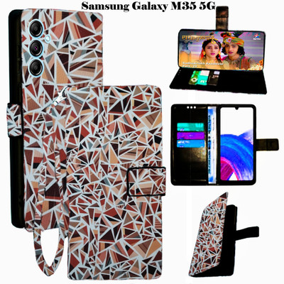 Toklot Flip Cover for Samsung Galaxy M35 5G(Brown, Pack of: 1)
