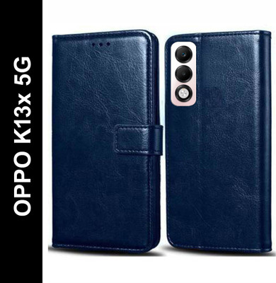 Wynhard Flip Cover for OPPO K13x 5G(Blue, Grip Case, Pack of: 1)