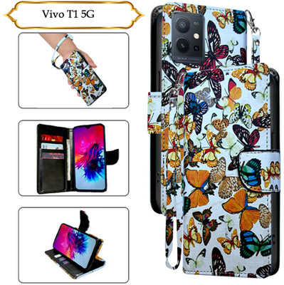 PARGO Flip Cover for Vivo T1 5G(White, Pack of: 1)