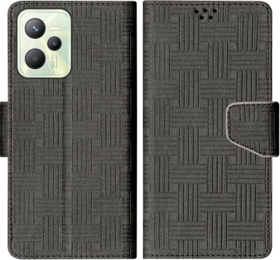 SScase Flip Cover for Realme C35(Black, Shock Proof, Pack of: 1)