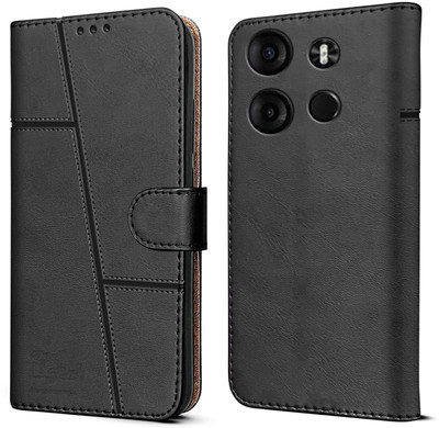 SRA Stores Flip Cover for Tecno Spark Go 2023(Black, Magnetic Case, Pack of: 1)