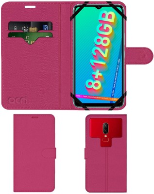 ACM Flip Cover for Infinix Hot 12 Pro(Pink, Cases with Holder, Pack of: 1)