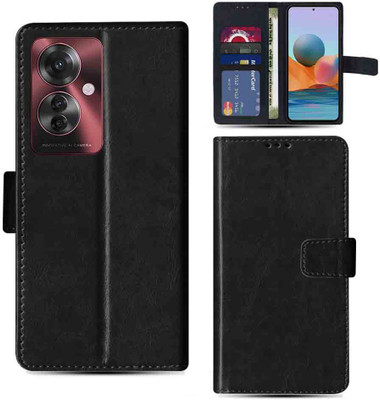 Kalua Mall Flip Cover for Oppo F25 Pro 5G pouch cover | Oppo CPH2603 pouch cover | Black(Black, Magnetic Case, Pack of: 1)
