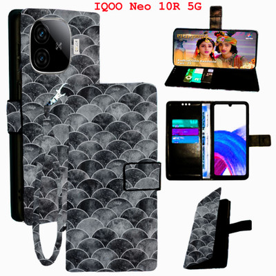 Mxkart Flip Cover for IQOO Neo 10R 5G(Black, Pack of: 1)