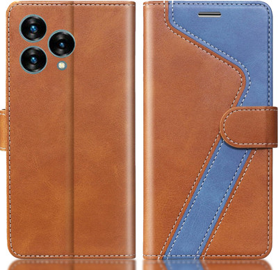 CYOR Flip Cover for LAVA BLAZE CURVE 5G(Brown, Blue, Dual Protection, Pack of: 1)