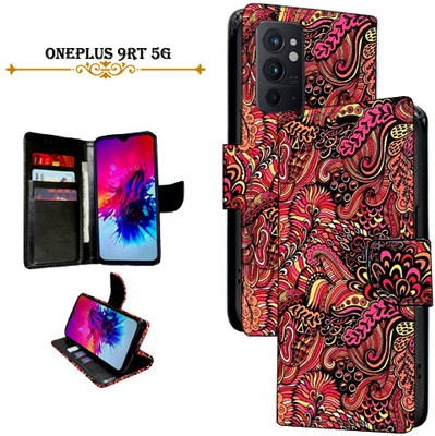 Asmart Flip Cover for Oneplus 9RT 5G(Red, Pack of: 1)