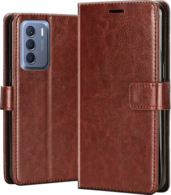 TWIGLO Flip Cover for INFINIX ZERO 5G 2023 TURBO(Brown, Cases with Holder, Pack of: 1)