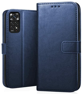 Takshiv Deal Flip Cover for Xiaomi Redmi Note 11 4G(Blue, Grip Case)