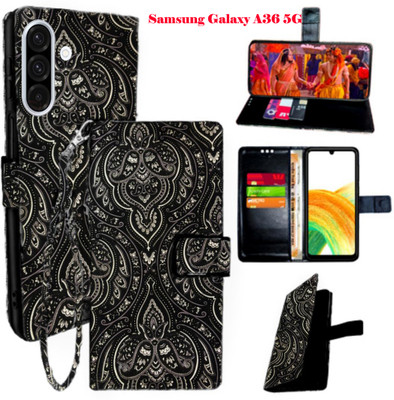 Mxkart Flip Cover for Samsung Galaxy A36 5G(Black, Pack of: 1)