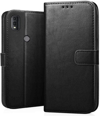 Luxury Counter Flip Cover for Nokia G11 Plus(Black, Shock Proof, Pack of: 1)