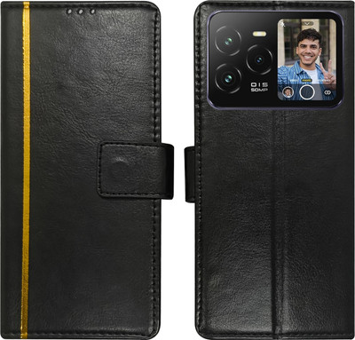 Dhar Flips Flip Cover for Lava Agni 3 5G(Black, Magnetic Case, Pack of: 1)