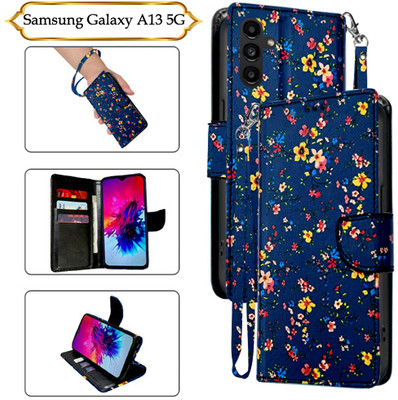 PARGO Flip Cover for Samsung A13 5G(Blue, Pack of: 1)