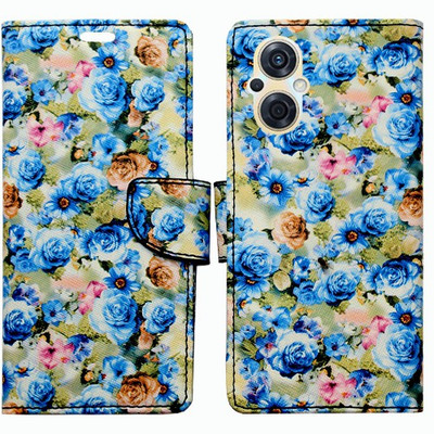 Realgo Flip Cover for Oppo F21s Pro 5G(Blue, Pack of: 1)