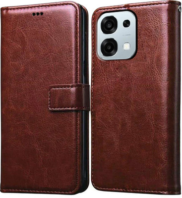 Casotec Flip Cover for Oppo F31 5G(Brown, Pack of: 1)