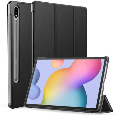 HIGAR Flip Cover for Samsung Galaxy Tab S9 Plus, Magnetically attached Tablet Case with Pen Holder(Black, Hard Case, Pack of: 1)