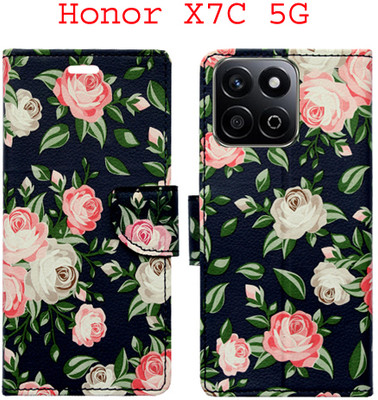 Toklot Flip Cover for Honor X7C 5G(Black, Pack of: 1)