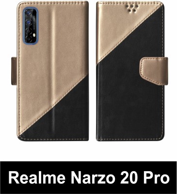 SScase Flip Cover for Realme Narzo 20 Pro Multicolor(Black, Shock Proof, Pack of: 1)