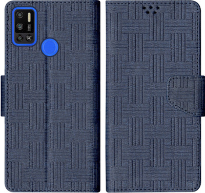 SBMS Flip Cover for Tecno Spark 6 Air(Blue, Shock Proof, Pack of: 1)