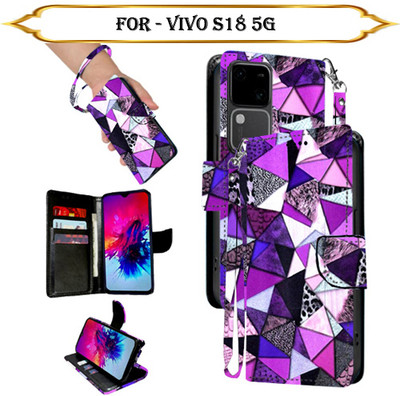 Cutemart Flip Cover for Vivo S18 5G(Multicolor, Pack of: 1)