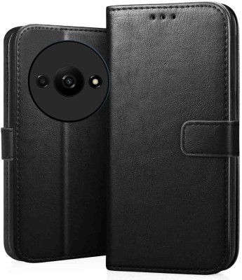 CEDO XPRO Flip Cover for Redmi A3 4G, Poco C61 4G(Black, Dual Protection, Silicon, Pack of: 1)