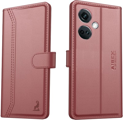 AIBEX Flip Cover for OnePlus Nord CE 3 5G|Vegan PU Leather |Foldable Stand & Pocket(Brown, Cases with Holder, Pack of: 1)