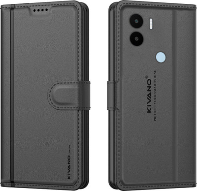 KIVANO LUXE Flip Cover for Redmi A2 Plus / Poco C51 / Poco C50 / Redmi A1 Plus(Black, Magnetic Case, Pack of: 1)