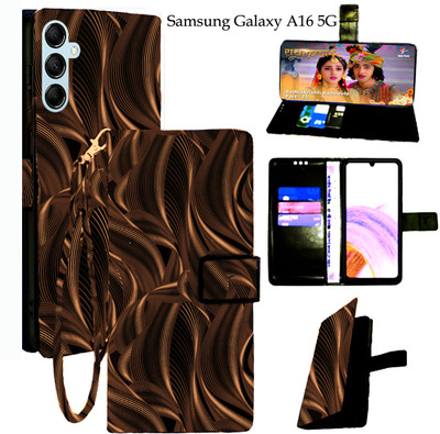 Toklot Flip Cover for Samsung Galaxy A16 5G(Brown, Pack of: 1)