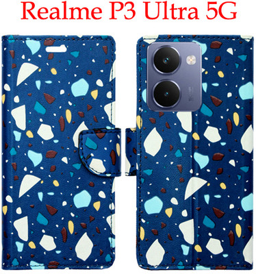 Shanno Enterprises Flip Cover for Realme P3 Ultra 5G(Blue, Pack of: 1)