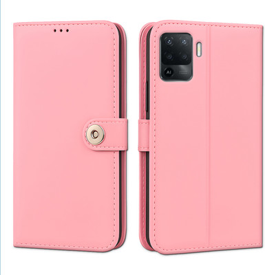 Unirock Flip Cover for OPPO F19 Pro(Pink, Dual Protection, Pack of: 1)