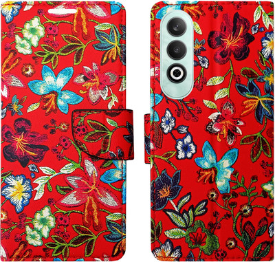 AD Enterprises Flip Cover for OnePlus Nord CE4 5G(Red, Magnetic Case, Pack of: 1)