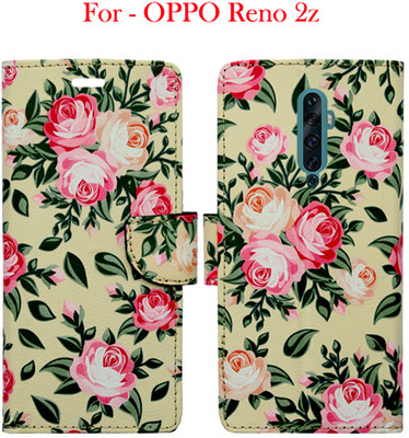 Toklot Flip Cover for OPPO Reno 2z(Yellow, Pack of: 1)