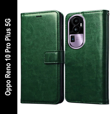 Casotec Flip Cover for Oppo Reno 10 Pro Plus 5G(Green, Pack of: 1)
