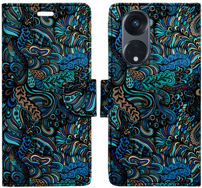 Toklot Flip Cover for Oppo A1 Pro(Blue, Pack of: 1)