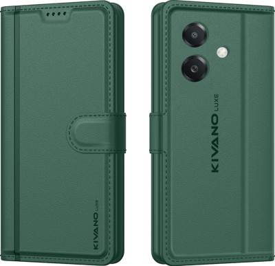 KIVANO LUXE Flip Cover for Oppo A3x 4G / Oppo A3 5G / Oppo A3x 5G(Green, Card Holder, Pack of: 1)