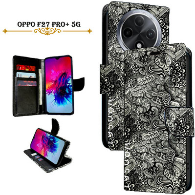 Mxkart Flip Cover for Oppo F27 Pro Plus 5G(Black, Pack of: 1)