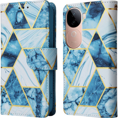 Clickcase Flip Cover for Vivo V40e 5G(Blue, Dual Protection)