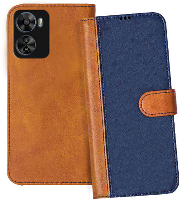 Flipkart SmartBuy Flip Cover for LAVA Blaze Pro 5G(Blue, Brown, Dual Protection, Pack of: 1)