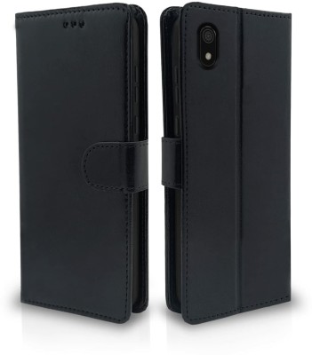 Casesily Flip Cover for Xiaomi MI 7A Leather Wallet Case(Black, Cases with Holder, Pack of: 1)