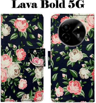 Toklot Flip Cover for Lava Bold 5G(Black, Pack of: 1)