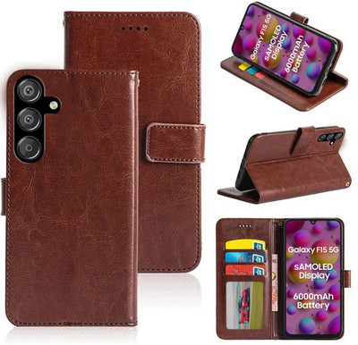 WEBKREATURE Back Cover for SAMSUNG Galaxy F15 5G(Brown, Dual Protection, Pack of: 1)