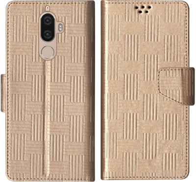 SScase Flip Cover for Lenovo K8 Note(Gold, Shock Proof, Pack of: 1)